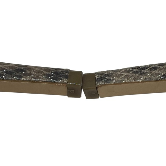 BCBGeneration MALCOLM TAN-SNAKESKIN ANKLE STRAP OPEN TOE HEELS SZ 7.5 MED - Picture 11 of 16